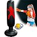 ZTWLEED 160CM Punching Ball Gonflable pour Adulte Enfants, Sac de Boxe Gonflable, Sacs de Frappe Lourds, Sac de Frappe Boxe sur Pied, Punching Ball pour Karaté, Fitness, MMA