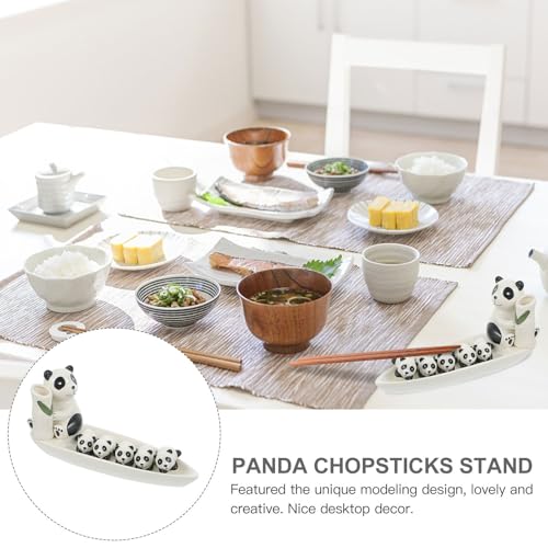 Repose-baguettes panda céramique blanche vaisselle table compacte banquet - 4