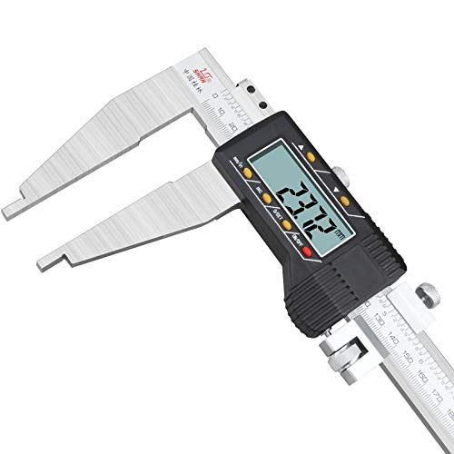 GHQERTY Electronic Digital Vernier Calipers 0-500mm 0-600mm 0.01mm One-way claw Plastic Stainless Steel Large Range Caliper Gauge Tool (Color : Shan 0 600mm 0.01) (Color : Shan 0 600mm 0.01)