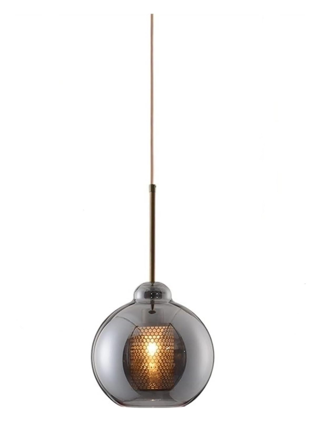 HYJAUSXB Indoor Led Ceiling Pendant, Pendant Lighting Crystal Chandelier - Modern Dining Room Glass Ball Lampshade,Foyer