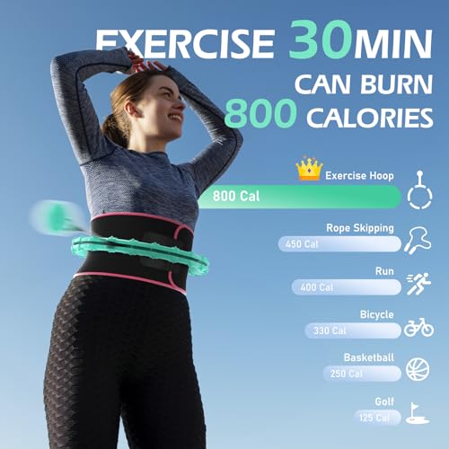 image for JLoibao Weighted Hula Circle for Adults Weight Loss, Infinity Fitness 