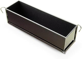 Gobel Terrine Mold, Black, Modern/Minimalist, 3" x 3" Rectangular, 12" Long, Non-Stick, Oven & Dishwasher Safe