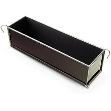 Gobel Terrine Mold, Black, Modern/Minimalist, 3" x 3" Rectangular, 12" Long, Non-Stick, Oven & Dishwasher Safe