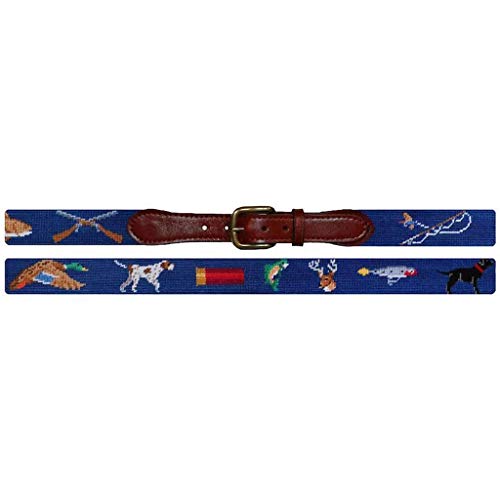 Southern Sportsman Needlepoint Belt in Navy by Smathers & Branson2