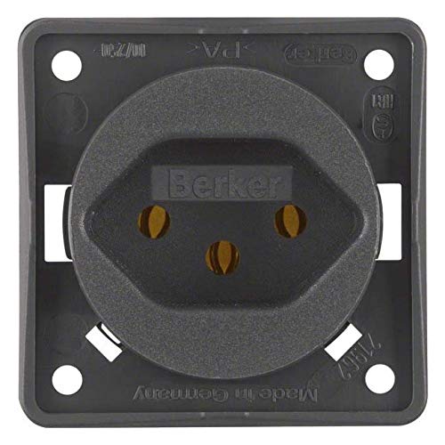 Preisvergleich Produktbild Berker Integro Steckdose Schweiz anthrazit matt, lose