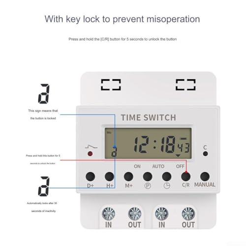 Interruptor digital programable de 60A, la solución para automatizar hogar y jardín 5
