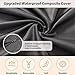 Bean Bag Cover (No Filler), Faux Fur Comfy Bean Bag Covers for Adults, Washable Beanbag Chair Cover, Fluffy Plush Giant Bean Bags Chairs Covers for Teens Kids Girls, Anti-Slip, 5FT, Black