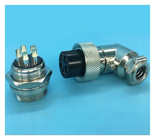Conector GX20 5 pines en ángulo recto para panel eléctrico de 20 mm 3
