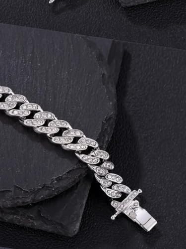 Image of Fancy Cuban adjustable link bracelet for unisex stylish anti tarnish Bracelet for women man boys girls accessories mc stan Jewellery cuff bracelet gifts