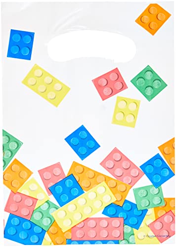 Creative Converting Block Birthday Party Supplies Favor Bags (8 Pack)