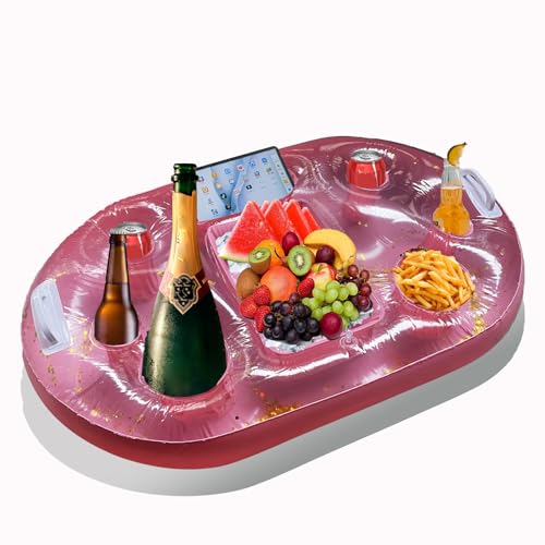 Inflatable Pool Drink Holder Floats for Cups and Beverages