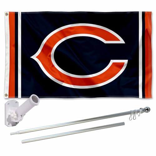Chicago Bears Kit mât résistant aux tempêtes avec support mural
