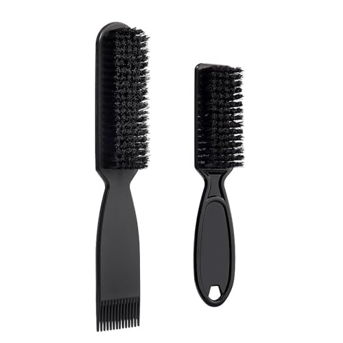 2 cepillos para barba para hombres, limpieza de cabello, bigote, herramienta de peinado