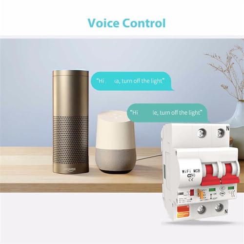 Disjoncteur WiFi Smart Life 2P 25A pour tableau électrique