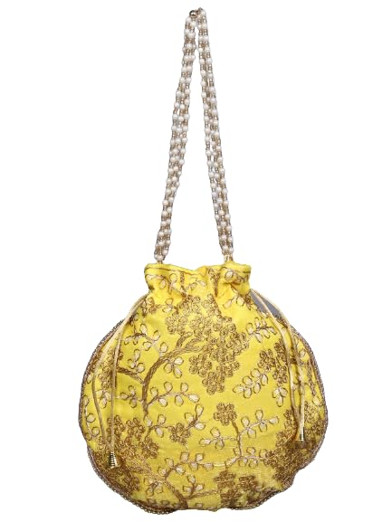 LIKAA Bridal Embroidered Anguri Matka Potli