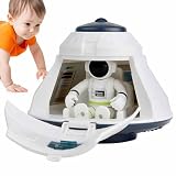 Juego de juguetes de estación espacial - Colección de juegos de astronauta ABS, modelo de nave espacial | interactivo de aventuras con batería para niños y adolescentes que fomenta actividades