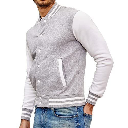 Subliminal Mode - K497 College Teddy zweifarbig, K497 grau/weiß, XX-Large