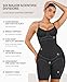 FeelinGirl Shapewear Bodysuit for Women Tummy Control Body Shaper Seamless Faja Snatched Waist Body Suit Black M/L