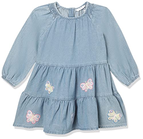 Image of Marks & Spencer Girl's Cotton A-Line Knee-Length Casual Dress