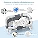DEANIC Baby Badewanne, Babybadewanne Neugeborene von 0-6-12 Monaten Geeignet, Portable Baby Bathtub Nimmt Keinen Platz Weg, Baby Wanne (Grau)