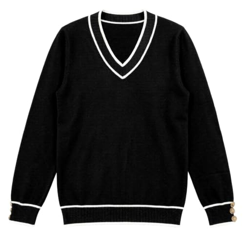 Sweaters for Women Long Sleeve V Neck Pullover Cozy Knit Top Clothing - image 3