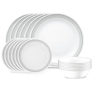 Corelle Mystic Gray 18-teiliges Kombiservice