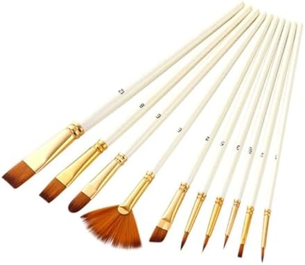 XDSRFVW Brush Set Nylon Bristle for Painting Oil Watercolour image 5