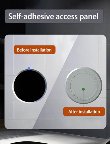 Panel de acceso autoadhesivo de 12,5 cm para tapar agujeros en pared 8