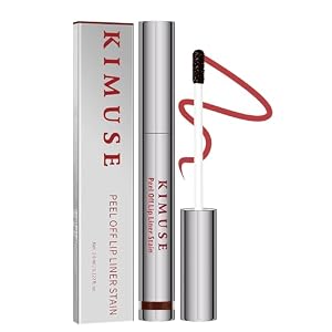 KIMUSE Peel Off Lip Liner Stain, Lip Tint Stain Peel Off Long Lasting, Waterproof, Liptint Peel Off, Highly Pigmented Color, Matte Finish Lipstick Lipstain