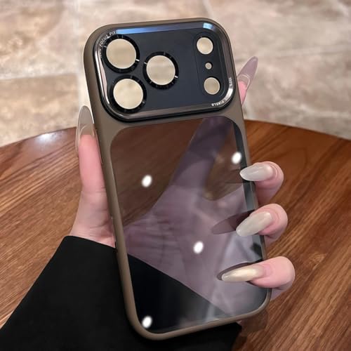 Coque de protection iPhone 13 métal translucide kaki