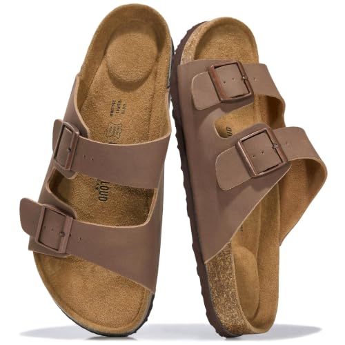 Image of Project Cloud Mens Sandals, 100% Genuine Leather Mens Slides (Heritage)
