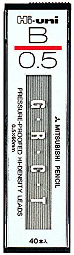 三菱鉛筆 シャープペン芯 ハイユニ 0.5 B 10個 HU05300B 三菱鉛筆 シャープペン芯 ハイユニ 0.5 B 10個 HU05300B