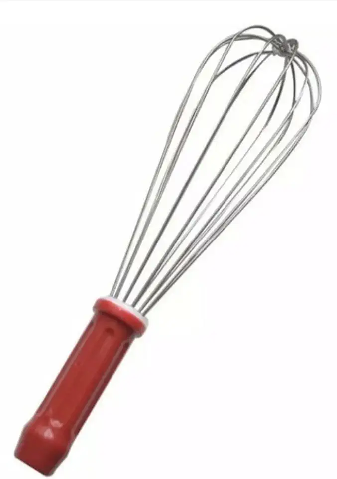 Fuê Vermelho/Batedor De Creme Linha Color 25cm Profissional