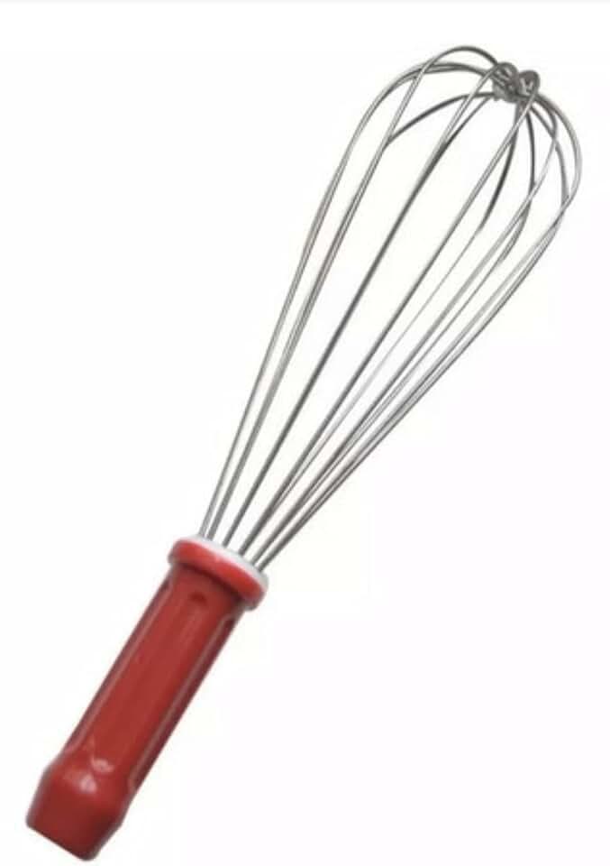Fuê Vermelho/Batedor De Creme Linha Color 25cm Profissional