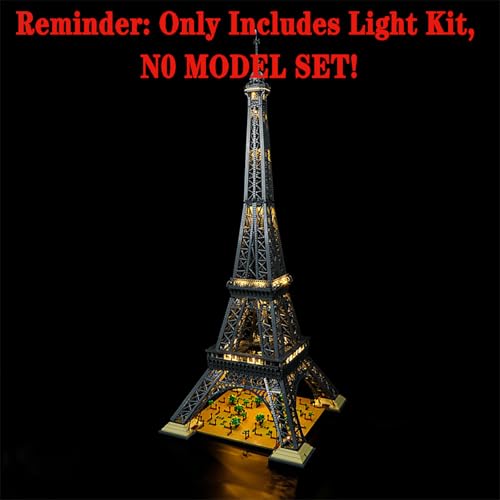 MENZAVA LED Light Set Compatible with LEGO 10307 Eiffel tower Icons Building Blocks Model - Model Set NOT Included - Image 4