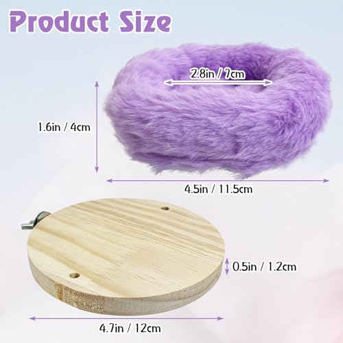 Image of Hamiledyi Bird Bed for Cage Plush Parrot Hanging Hammock Warm Bird Nest Parrot Nest House Snuggle Hut Birds Sleeping Bed Soft Warm Hammock for Parakeet Lovebird Cockatoos Budgies(Purple)