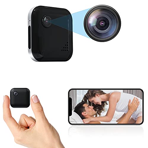 Spy Camera 1080P Hidden Camera - Portable Small HD Nanny Cam with Night Vision and Motion Detection - Hidden Spy Cam - Indoor Covert Security Camera for Home and Office - Surveillance Camera Full HD