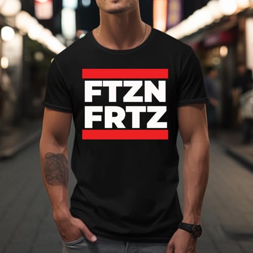 FTZNFRTZ FTZN FRTZ Fritze Bundestagswahl Merz 2025 Herren T-Shirt, Schwarz, XL