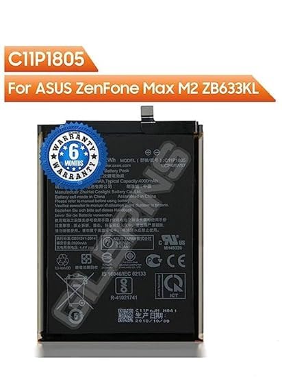 Image of Original C11P1805 Battery for Asus Zenfone Max M2 ZB632KL ZB633KL Battery with 6 Month Warranty**** (V214)