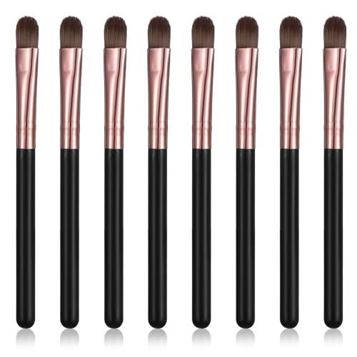 Eyeliner Smudge Brush Pointed Pencil Stick Set, 8Pcs Eye Shadow Brush Eye Shadow Applicator Sticks Pointed Pencil Stick Set, Sponge Applicator for Eyeshadow Eyebrow, Smooth Finish, Comfortable Grip