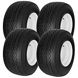 WEIZE 4 Pack 18X8.50-8 18/8.5-8 Golf Cart Tires with Wheel Assembly, 4 Lug 4