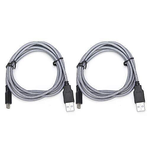Image of ASHATA 2PCS Micro USB Charger Cord for 3DSXL 2DS, 1.5M PVC Host Micro USB Charging Cable for New 3DSXL 2DS
