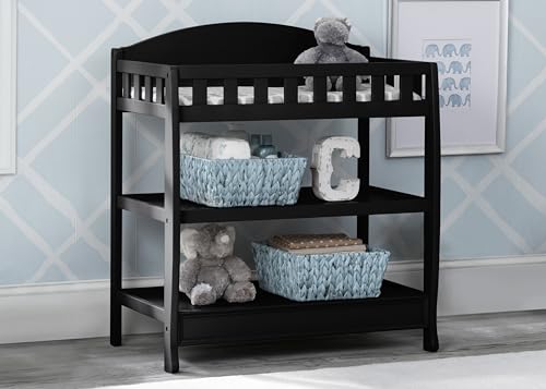 Image of Delta Children Infant Changing Table with Pad, Ebony Black