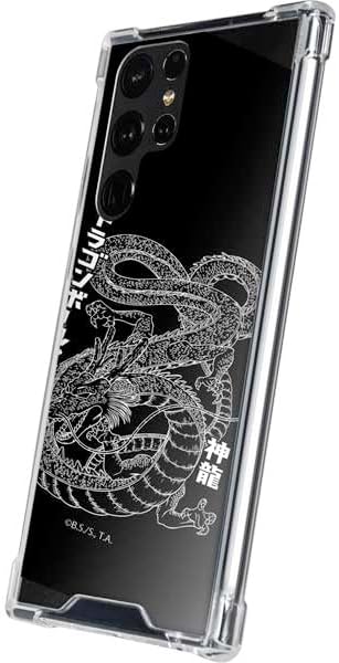 Skinit Clear Phone Case Compatible with Galaxy S22 Ultra - Officially Licensed Dragon Ball Z Negative Shenron Design