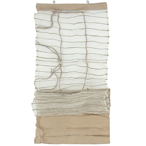 Thedecofactory Store Voilage Effet Soie avec du Coton et Jute écru 45x200