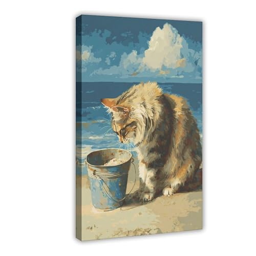 Maine Coon impression sur toile idée cadeau originale pour chambre
