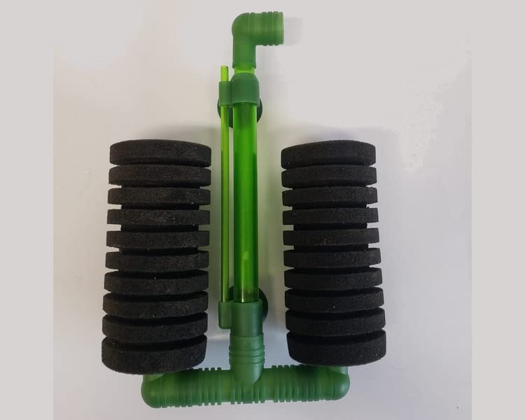 Nitrico Mature Aquarium Air-powered Filters (80 Litre Mature Double Cylinder Sponge Filter)