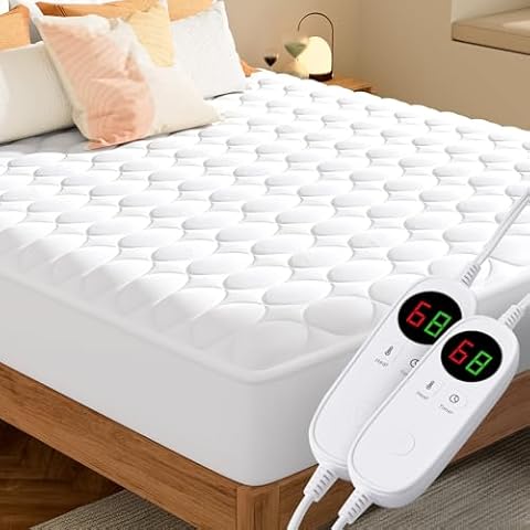MASVIS Heated Mattress Pad King Size Cover