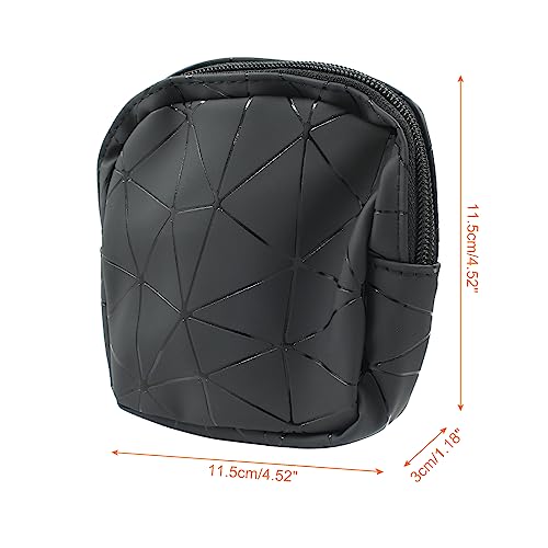 Image of Uenhoy Sanitary Napkin Storage Bags with Zipper, Portable Waterproof Menstrual Cup Pouch Nursing Pad Tampon Bags Feminine Product Pouch, Black