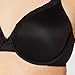 Maidenform Womens Comfort Devotion T-shirt Bra, Underwire Full Coverage For Bras, Black/Body Beige Lining, 36C US
